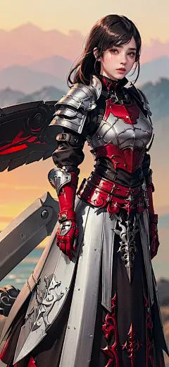 2K超清美女壁纸-红黑机能风-今日头条