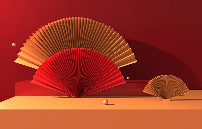 国潮3D场景C4D