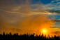 Gold Mist Sunset - HDR - Free Forest Stock Photos