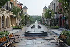 步行街空间设计图