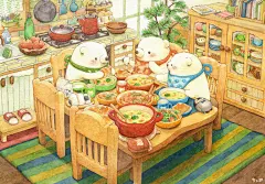 真令人心情平和…♡治愈型动物特辑 : 在充满压力的社会之中，任谁都需要治愈。在你疲惫或是悲伤时，描绘了动物们的插画是不是能令你打起精神来呢？动物们软绵绵的、毛茸茸的，说它们是治愈的代名词也不为过。当看到这些动物们的时候，即使我们的心情再怎么阴郁，也会变得开朗起来呢。这次，就为大家送上治愈型动物们的插画作品特辑。快来看看吧！