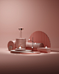 set design  design ArtDirection CGI italia furniture magazine