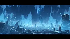 qiuling6689_Ice_and_snow_islands_suspended_in_the_air_blue_ice__cd7e8795-191d-4c1b-933a-b09101f50712