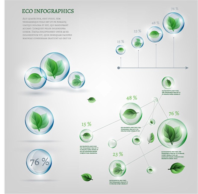 环保图标环保标志ECO保护环境