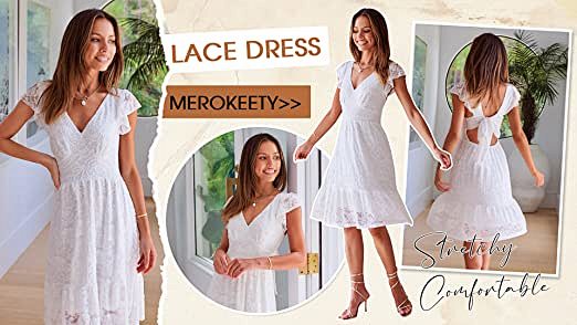 MEROKEETY Summer Dre...