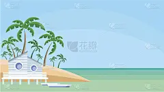 岸边的平房