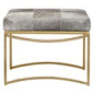 Burns Bench  Contemporary, Transitional, Metal, Upholstery  Fabric, Bench by Curated Kravet