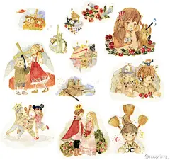 -发光的岛、插画师、mspring、温暖系、小清新、壁纸