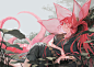 Anime 4093x2894 anime anime girls Shi Niao artwork redhead ponytail dress profile