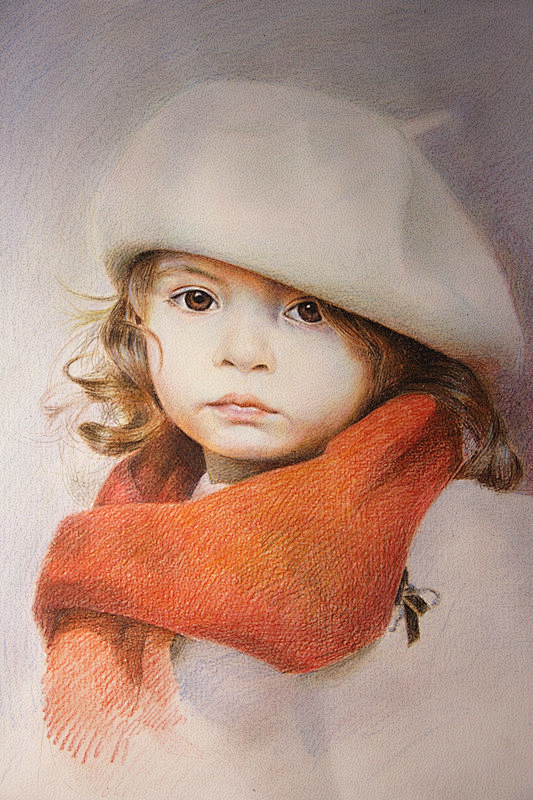 云际彩色铅笔画作品集5 - 老泥鳅素描论...
