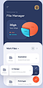 app design File Manager App Mobile app ui design