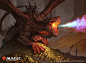 Rapacious dragon, johan grenier : A dragon!!!!! everyone loves a red dragon, and when he's on a pile of gold you know you're deep into classical fantasy land.

This one was really fun to do, i did my best to get a very aggressice version of that trope.
Re