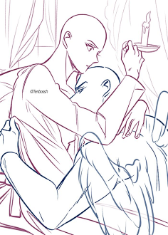 到姿势采集【绘画参考】双人甜蜜构图的绘画素材,我直接代爆我的cp!