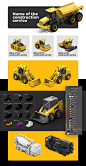 80款等距3D立体视图铲车挖掘机建筑工程机械设备PS样机模型素材-淘宝网