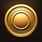 longtu2_Game_icon_a_gold_coin_retro_European_realistic_style