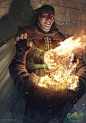 Radovid Gwent Card, Nemanja Stankovic : I can finally show some of the stuff i have been working on for the past 9 months. Many more still to come :) Huge thank you to everybody on the art team at CDP , your help was invaluable!