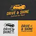 Drive &amp; Shine Car Care Logo Design Template