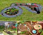 Backyard #DIY Race Car Tracks Your Kids Will Love Instantly   Backyard or garden is a great place to set up a play area for your children. A fun and safe playground will make your kids away from the computers and be willing to stay outside. Just as this t