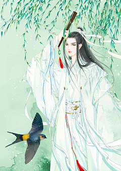 白辞采集到古风人物男.