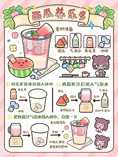 手绘食谱｜夏日清爽酸酸甜甜巨好喝‼️ - 小红书
