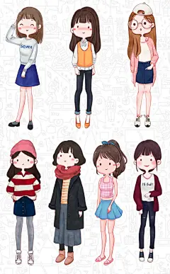 可爱的人物简笔画，马住学习！#画画# #简笔画课堂# ​​​​