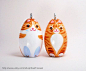 Custom Tabby Tiger Cat Ornament or Figurine by KazFoxsen on Etsy, $29.00: 