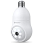 GALAYOU 2K Light Bulb Security Cameras Wireless Outdoor, Lightbulb Camera,WiFi Cameras for Home Security, Smart Porch Camera 