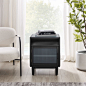 Art Leon Modern Black Nightstand