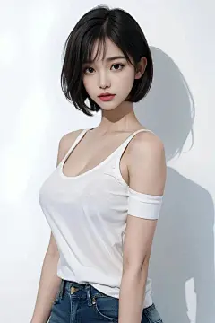 AI绘画-简单短发-今日头条