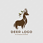 Deer logo design inspiration deer icon