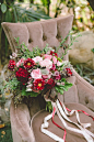 winter wedding bouquet - photo by Anna Delores Photography http://ruffledblog.com/garden-wedding-inspiration-with-antique-details #bouquets #flowers #weddingbouquet