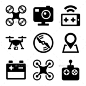 四轴飞行器和无人机图标设置在白色背景图标——技术Quadcopter And Drone Icons Set On White Background - Technology Icons天线、空气、飞机、相机、概念、控制、直升飞机、交付、数字化,无人驾驶飞机,设备,飞,直升机,图标,创新,光,multicopter,面板,螺旋桨,四轴飞行器,quadrocopter,收音机,遥远,机器人,转子,集科技、矢量,车,无线 aerial, air, aircraft, camera, concept, cont