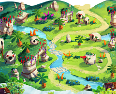 画画的Olivia采集到地图