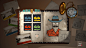 The Game with No Name: A Western - Journal and UI Artwork, Charlotte Atkinson : UI and journal buttons and Hud dialogue boxes used created for The Game with No Name: A Western as part of the MA Major Project.