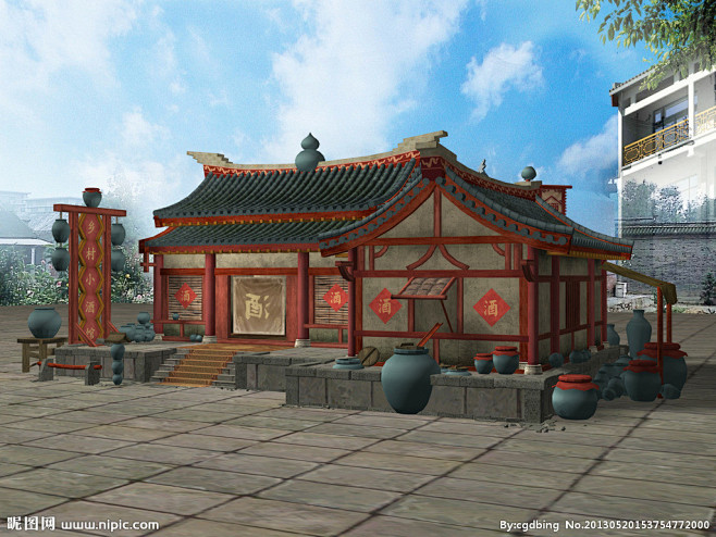 古代酒馆建筑