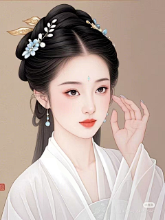 三吾三采集到插画》古 女角色