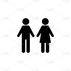 女人,男人,股票,平坦的,计算机图标,商务,家庭,卫生间,蜘蛛网,剪影
