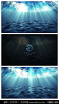 水下海底logo视频模板图片