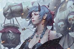 插画｜这个故事中的女孩 : 总第411期 新加坡插画师 GUWEIZ 炜炜 生于1995年，喜欢画各种故事中的女性角色。 她的作品深受日本漫画、电影、游戏的影响，而画风却不仅仅只有日系的风范。灵动的眼神，矫健动人的身姿，让这些角色在她的笔下更加令