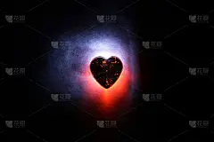 闪亮的心。封面，票，横幅，海报。