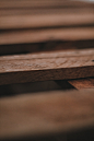 brown wooden plank in close up photography