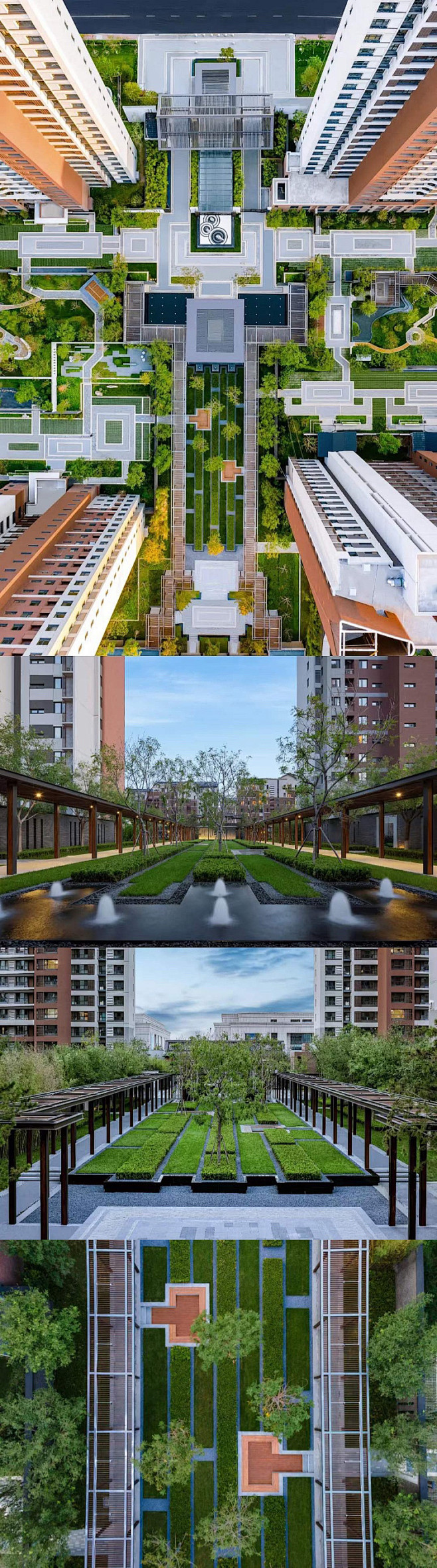 天津泰达格调松间北里·天桥篇 茶源谷作为北庭“后花园”，和入口的内庭，景观会客厅堂从空间上划分了三个层次，两侧廊架的60米长，从主厅堂延展而开 ...