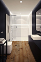 #bathroom, #minimal, #modern, #interiordesign, #wood, #black, #white | follow @vanguardpoint: 