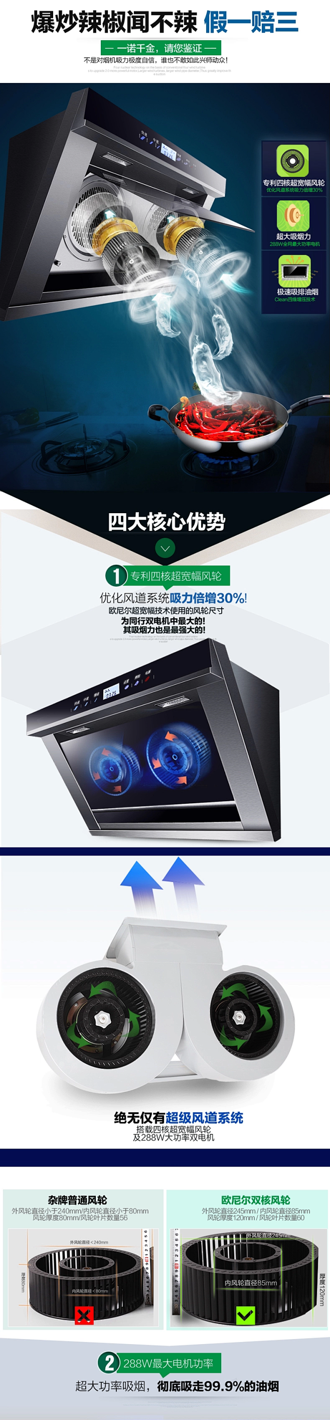 欧尼尔668Q侧吸式抽油烟机 吸油烟机 ...
