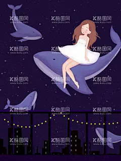 治愈系场景插画  - 源文件下载【酷图网】治愈系插画,日系插画,小清新,女孩,鲸鱼,鲸鱼插画,唯美插画,海洋插画,大海鲸鱼,卡通插画,梦幻插画,书刊封面,海报封面,鲸鱼和女孩儿,星空系,儿童世界,奇幻,幻想世界,温暖插画,彩绘,梦幻儿童画,梦幻星空插画,夏天插画,田野插画,设计,广告设计,海报设计,