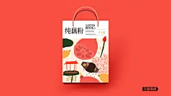 文里杨国.千子莲纯藕粉礼盒装-原创食品包装设计-古田路9号-品牌创意/版权保护平台