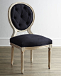 Stockard Dining Table, Donabella Tufted Chairs, & Black Linen Chairs - Horchow