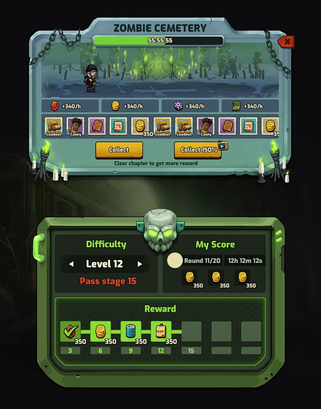 game design game ui UI/UX Game Art gameart game mobile design 2D-花瓣网