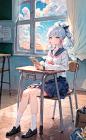 #背景 教室 - MiraiMoe的插画