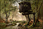 Abandoned AT-ST in the Forest on Behance